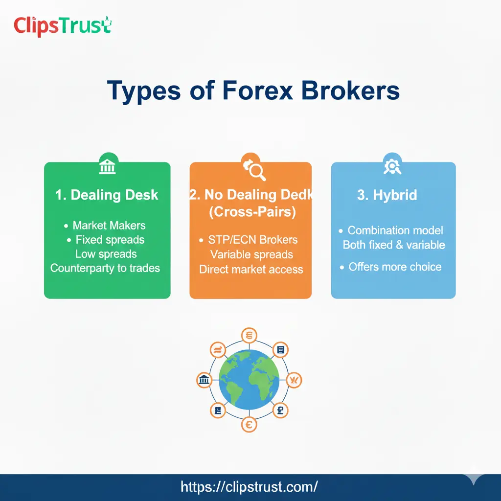 type of forex broker 